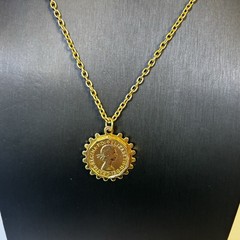 Hong Kong Pendant Necklace Gold-tone Jewelry