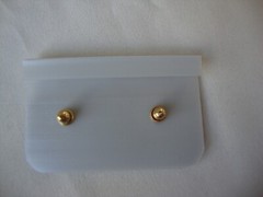 VINTAGE SAMUEL HUANG DESIGNER CLOISONNE RETRO ABSTRACT BLACK WHITE STUD EARRINGS