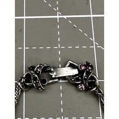 1950 Hollycraft Corp Necklace with Pink Rhinestones *AS IS*