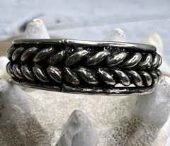 Vtg Twisted Cable Ring Sterling Silver 925 Band Size 10.25 Men Woman Jewelry 🖤