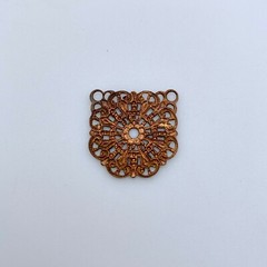 4 Vintage Filigree Chandelier Earring Stampings (21mm) (MP61)