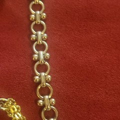 Mostly Vintage Lot 5 Gold Tone Choker Chain Necklaces 16-17 inches