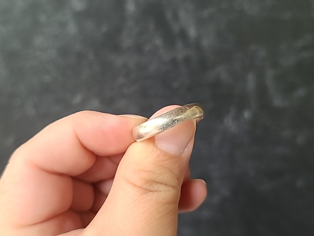 925 Sterling Silver Band Ring Vintage, SIZE US 11.25, READ Description