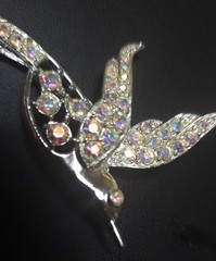 1960’S SARAH COVENTRY Bird of Paradise Brooch AB Pin Gorgeous