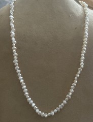 Vintage JTV White Pearl Strand 26 Inch Beaded Necklace
