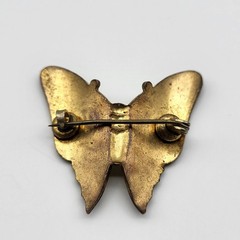 Amazing Realistic enamel Butterfly Brooch pin Estate Jewelry Insect