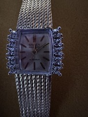 Vintage Gruen Precision 14K Gold Case 10 Diamonds Ladies Wristwatch