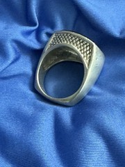 Vintage Signed Barse 925 Sterling silver Ring With Brow Stone Size 7