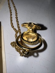 Nantucket Basket 12 Inch Gold Plated Necklace BostonHarbor Lighthouse W/penny!