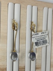 Vintage Baccarat Tentation 18K Gold 750 Crystal Clip Earrings France Signed