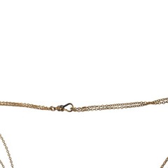 Opal Gold filled Fob Nouveau Slide Necklace 25.25” 1.9mm Chain Gf victorian 9.1g