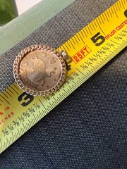 Vintage 3/4″ Solid 14kt Gold Pendant Taurus Zodiac Pendant NOS NOI 3.2g