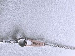 PLATINUM VS/G DIAMOND PENDANT NECKLACE 16″