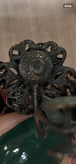Miriam Haskell Signed Set Rare Flower Black Glass Rhinestone Necklace & Earrings