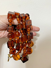 Vintage Honey Butterscotch Cognac Amber 22”long,double strand Necklace 2002grams
