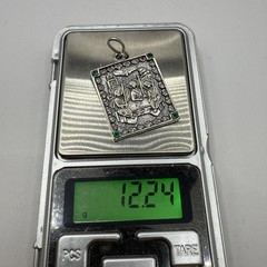 Vintage pendant “Trinity” made of 925 silver, handmade, Zircon 12,24g