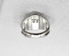 Designer Vintage Shube’s Dakota West Sterling Silver Cherub Angel Ring Size 5