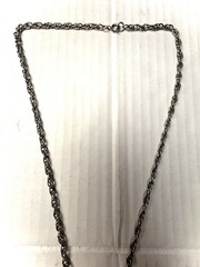 Vintage Edlee Leo Astrology Zodiac Rock Pendant Necklace Long 24” Silver Tone