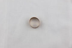 Victorian 10K rose gold BAND ring Wide Leaf Leaves Flowers Vines 3.1 g sz 7
