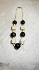 1Antique Cow Horn And Cow Bone Necklace 18.7 inch