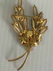 Vintage Juliana? Open Back Navettes Set In Goldtone -#470