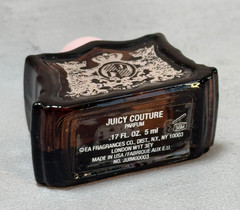 Vintage JUICY COUTURE Ring Pendant Necklace with Box & Splash Perfume from 2000s