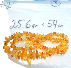 ✅54cm = 26gr RUSSIAN SOVIET BALTIC AMBER BEAD NECKLACE 琥珀 BRACELET STONE PENDANT