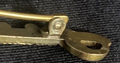 Antique Edwardian 9ct Gold WWI Sweetheart Brooch Sword Ornate Saber 2.2g Rare 9k