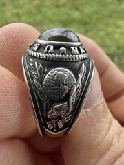Vintage Military Us Army Returned Class Ring ( 10.4% Palladium)