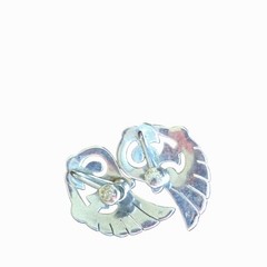 Vintage Sterling Silver Marcasite Kimler Daniel Screw Back Earrings SIGNED