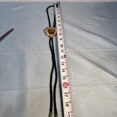 Vintage Western Cowboy Antler Panted Bear Bolo Tie Necktie Bow tie Jade Signed