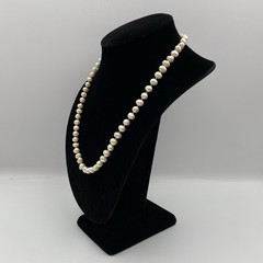 Vintage Freshwater Irregular Baroque Drop Pearl Necklace 20″ 6mm Round Box Clasp