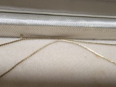 Vintage Delicate 1/20 14K GF Herringbone Necklace 16 Inch 0.7mm Very Thin