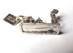 VTG 3D ROCKY MI MAN W/ DONKEY CHARM PENDANT 925 STERLING SILVER 21MM LONG