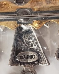 3 Angels – Live, Love, Laugh – Vintage Pin – Brooch AJMC – Pewter