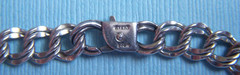 James Avery 7″ medium double curb charm bracelet sterling
