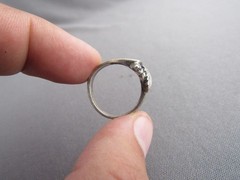 VINTAGE WHEELER MANUFACTURING SOLID STERLING GRAPE VINE RING SIZE 6.75