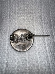 Aztec Sun Stone Calendar Pin Brooch Mexican Sterling Silver 925 Guad Jal Mex