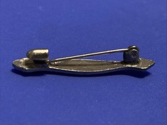 Vintage Art Deco Petite 1.2” Guilloche Enamel Brooch Delicate Lightweight Beauty