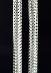 Vintage Vendôme Mesh Chain Silver Tone 36in Necklace 9mm wide 65.9g Statement