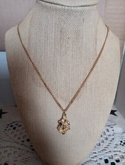 Shank Gold Nugget Pend Necklace