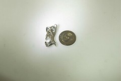 9MM DELUZE VINTAGE HEAVY SOLID CORE 925 SILVER HAWAIIAN TIKI SMALL PENDANT ~8gr