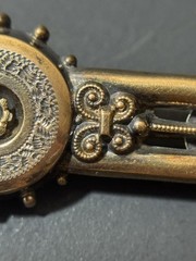 Vintage Victorian Gold Top Or Gold Filled Bar Brooch