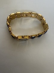 VTG 1970s Lapis Lazuli Watch/Bracelet Gold Tone Smithsonian Institution, Unused