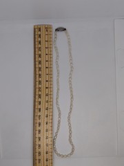 Vintage Freshwater Baroque Pearl Necklace 39cm Sterling Silver 925 Clasp Choker