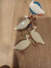 Vintage Hand Signed Lunch At The Ritz Ducks Pierced Ears