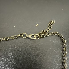 Vintage Teardrop Tempest Brass Toned Necklace Beautiful Design 16-18”