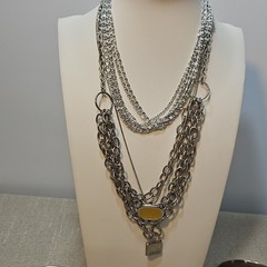 Silver Tone Jewelry Lot All Wearable 1lb +