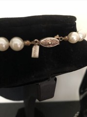 Faux Pearl 18” Necklace Glass Vintage Revlon Classic Elegant