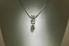9MM DELUZE VINTAGE HEAVY SOLID CORE 925 SILVER HAWAIIAN TIKI SMALL PENDANT ~8gr